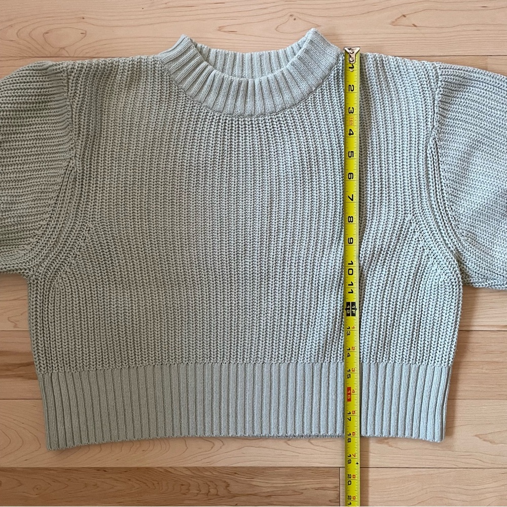 Simons Ribbed Crew Neck Sweater - Light Green - Picture 5 of 7